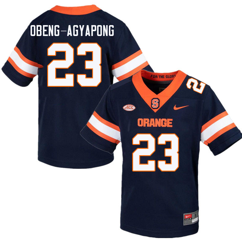 Syracuse Orange #23 David Obeng-Agyapong College Football Jerseys Stitched-Navy